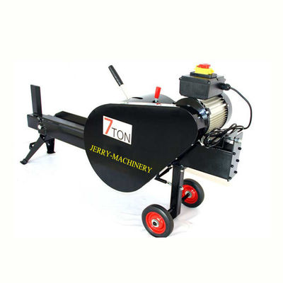 Motor eléctrico de 7 toneladas Divisor horizontal de troncos de madera Cortador de troncos hidráulicos y divisor
