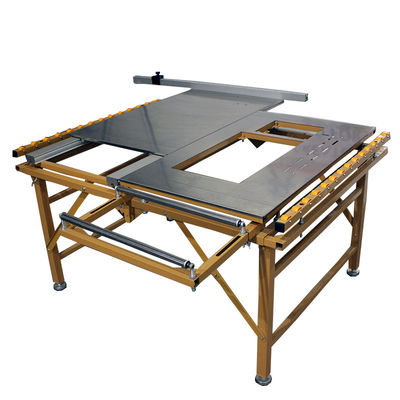 Máquina de corte de madera de estilo horizontal con peso de 90 kg y mesa corredera