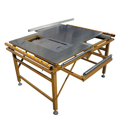 Máquina de corte de madera de estilo horizontal con peso de 90 kg y mesa corredera