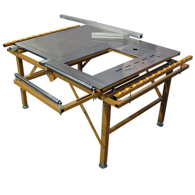 Máquina de corte de madera de estilo horizontal con peso de 90 kg y mesa corredera