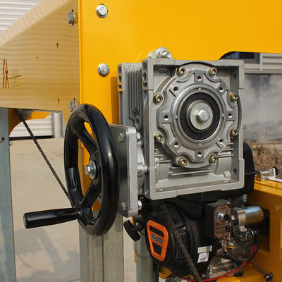 2000 KG de peso máquinas de corte de madera con 36 pulgadas de banda aserradero motor diesel