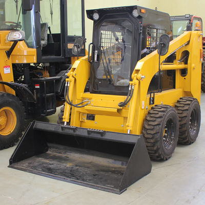 Cargador de troncos para la minería de energía Mini rueda de patinaje de dirección de tractor de carga frontal máquina