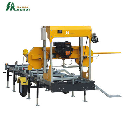 1100 mm Max. ancho de trabajo de la madera de corte de troncos de aserradero portátil con sierra de banda horizontal