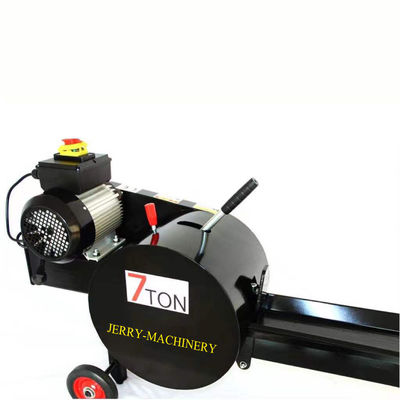 Motor eléctrico de 7 toneladas Divisor horizontal de troncos de madera Cortador de troncos hidráulicos y divisor