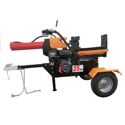 Dispersor de troncos de 25T portátil hidráulico vertical y horizontal para tractor de gasolina
