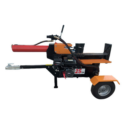 Dispersor de troncos de 25T portátil hidráulico vertical y horizontal para tractor de gasolina