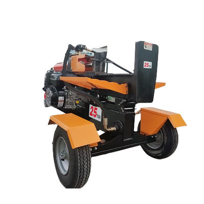 Dispersor de troncos de 25T portátil hidráulico vertical y horizontal para tractor de gasolina