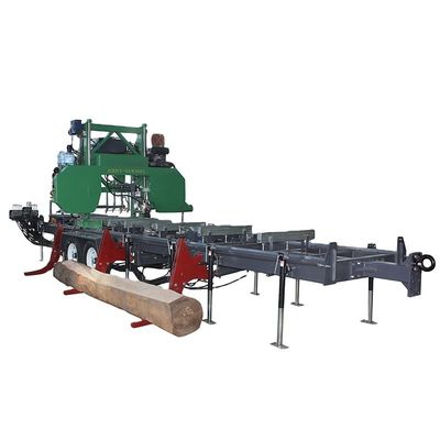 Máquina de sierra automática de troncos para el procesamiento de madera de trabajo pesado