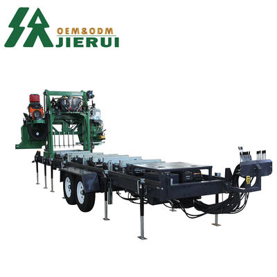 4500 KG Tipo horizontal de banda portátil Serradura de madera para máquina de trabajo de madera Cortar madera