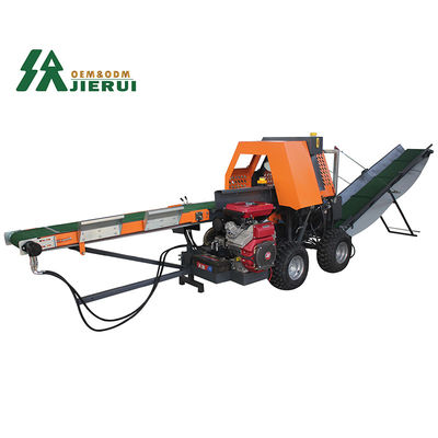 JIERUI 500 mm Procesador de leña de alta velocidad 30T Triturador de madera Triturador de troncos para la separación de troncos