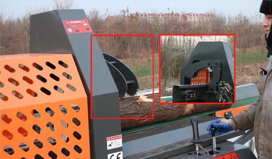 Procesador de leña de leña de 800 kg con gasolina de 18 CV y 27 CV