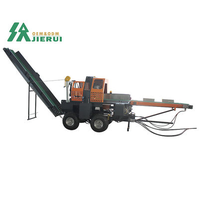 Inicio Procesador de leña JIERUI CE Aprobado Divisor de troncos rápido horizontal con motosierra