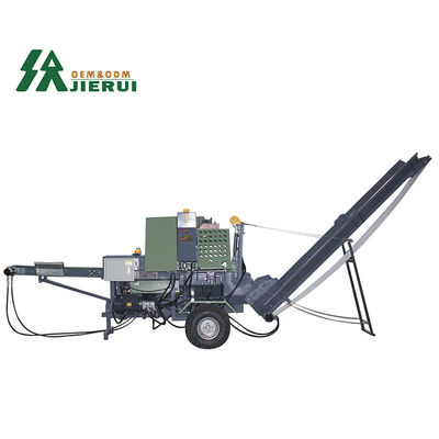 Procesador automático de leña motor eléctrico divisor de madera para obras de construcción