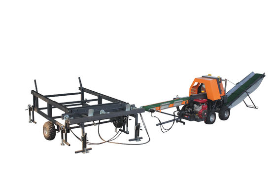 Procesador de leña super 30 toneladas con capacidad de 1050 kg y motor de gasolina